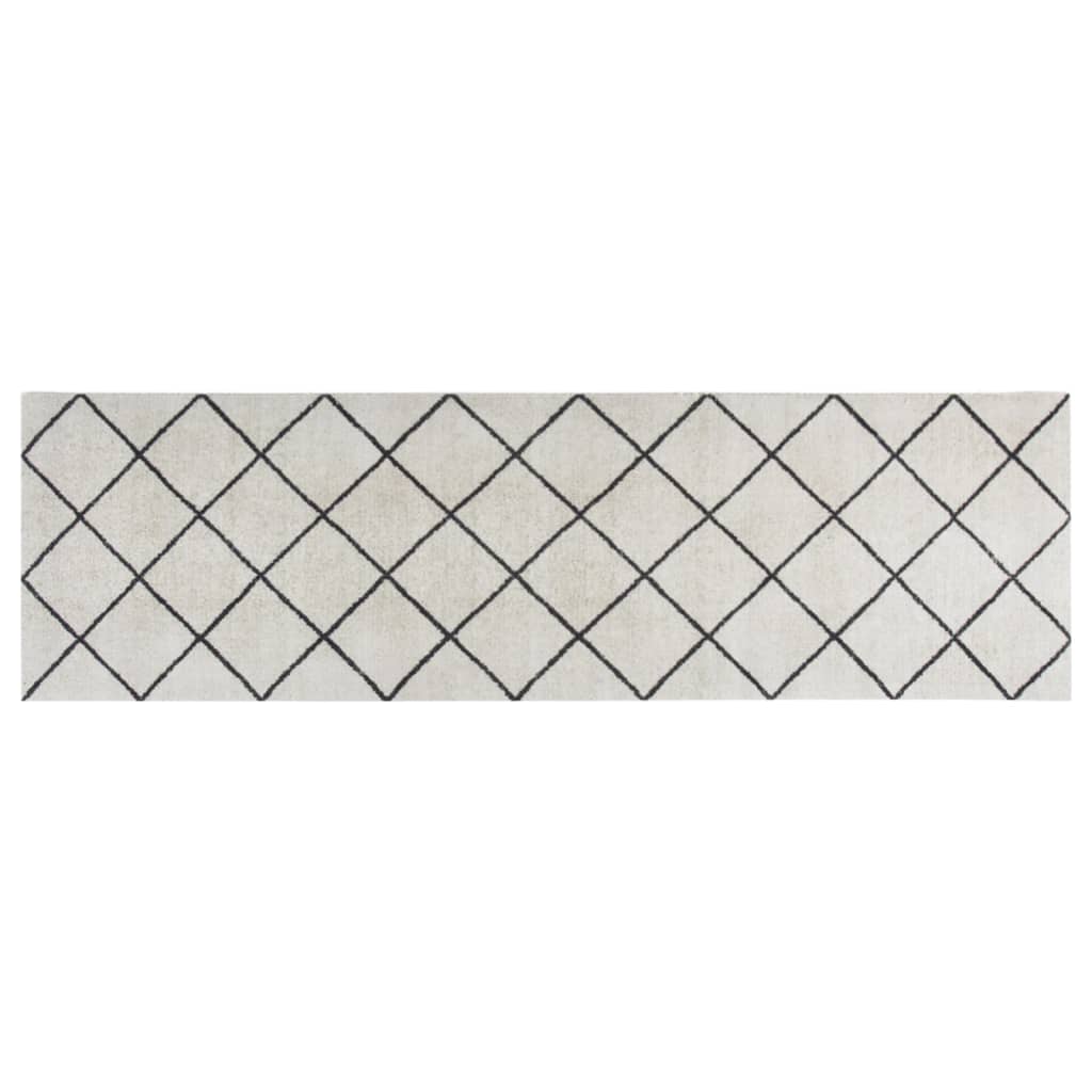 Vidaxx Küchenmatte waschbar kariert 60x180 cm Samt