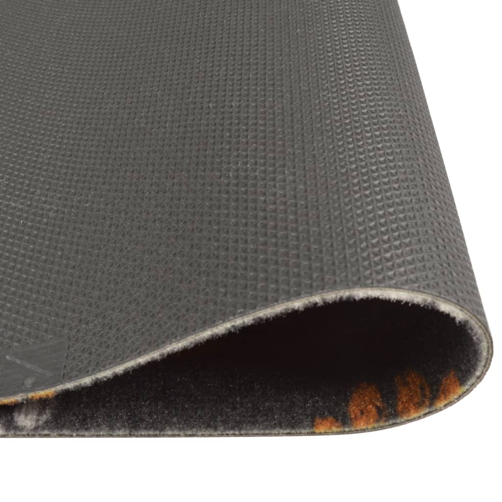 Vidaxx Küchenmatte waschbar Pfotenabdruck 60x300 cm Samt