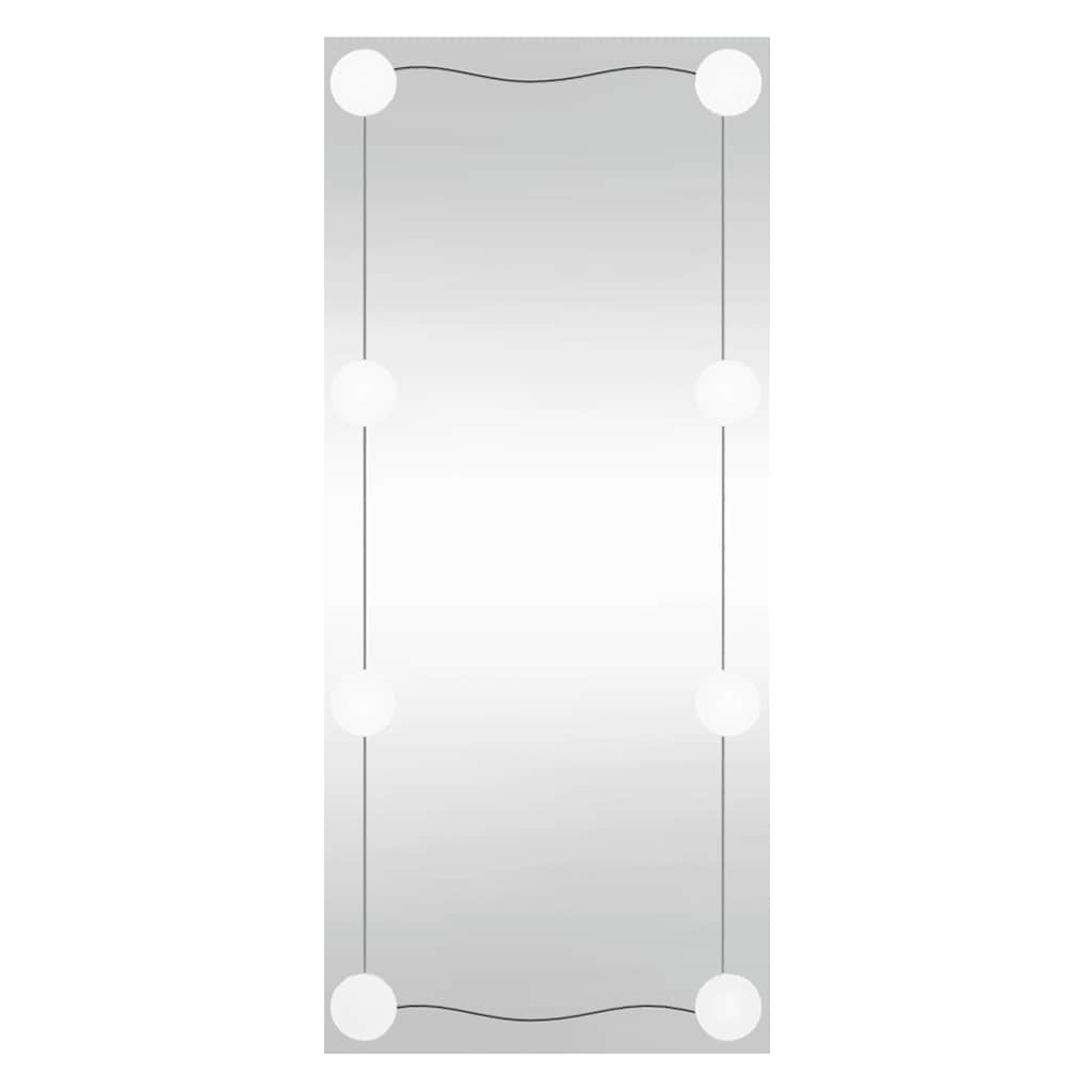 VidaXL Wandspiegel mit LEDs rechteckig 40x80 cm Glas