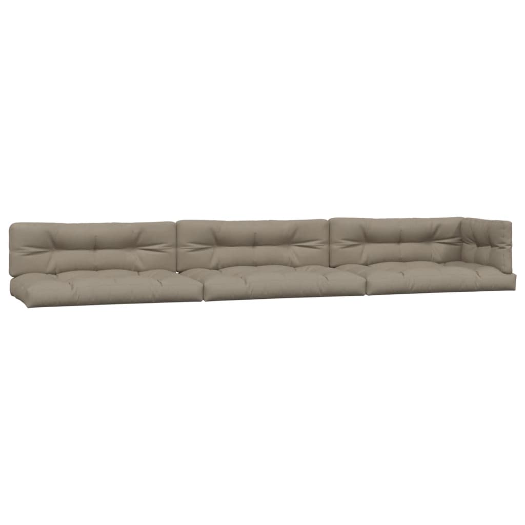 VidaXL Palettenkissen 7 Stück Stoff Taupe