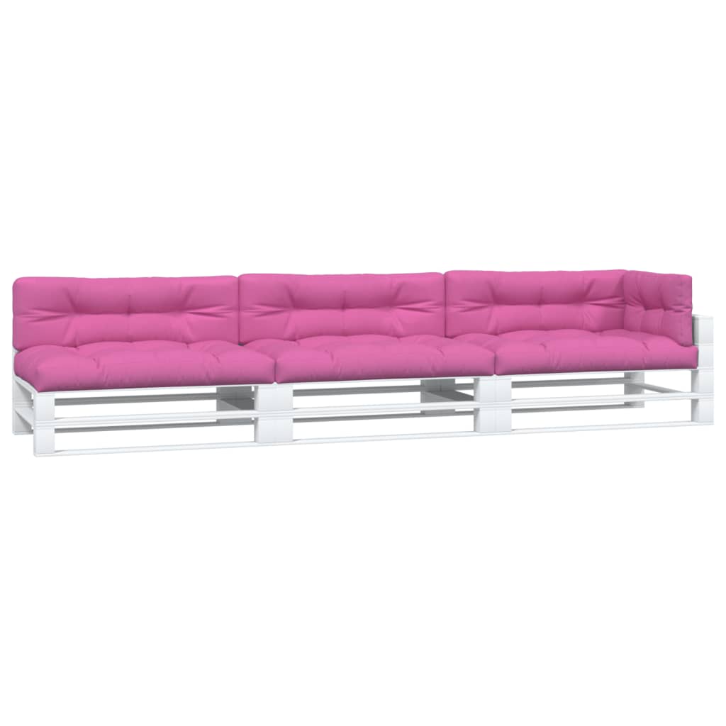 VidaXL Palettenkissen 7 Stück Stoff rosa