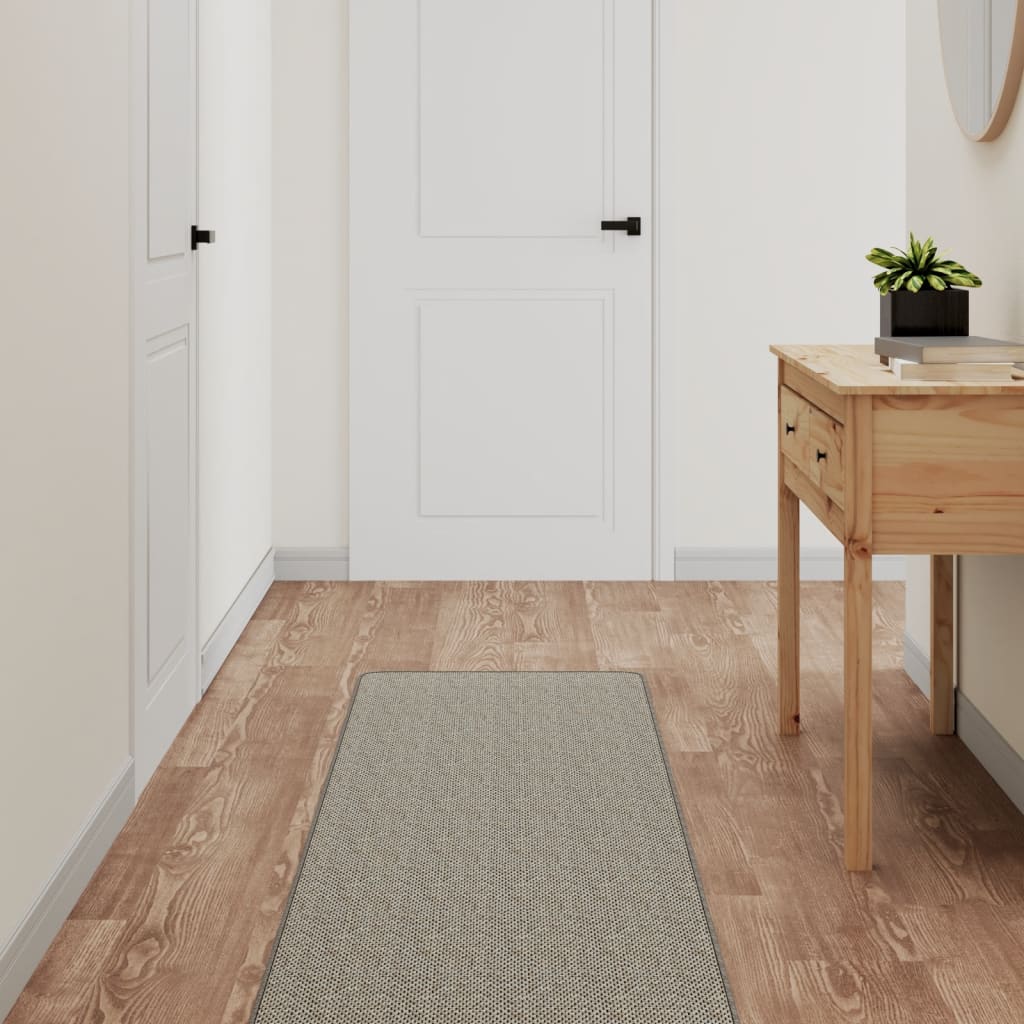 VidaXL Teppichläufer 50x300 cm Sisal-Optik Taupe
