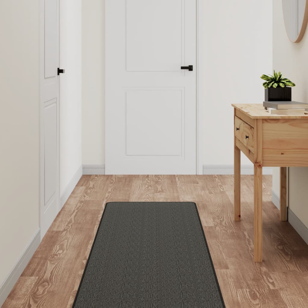 Vidaxx Teppichläufer 50x200 cm Sisaloptik Anthrazit