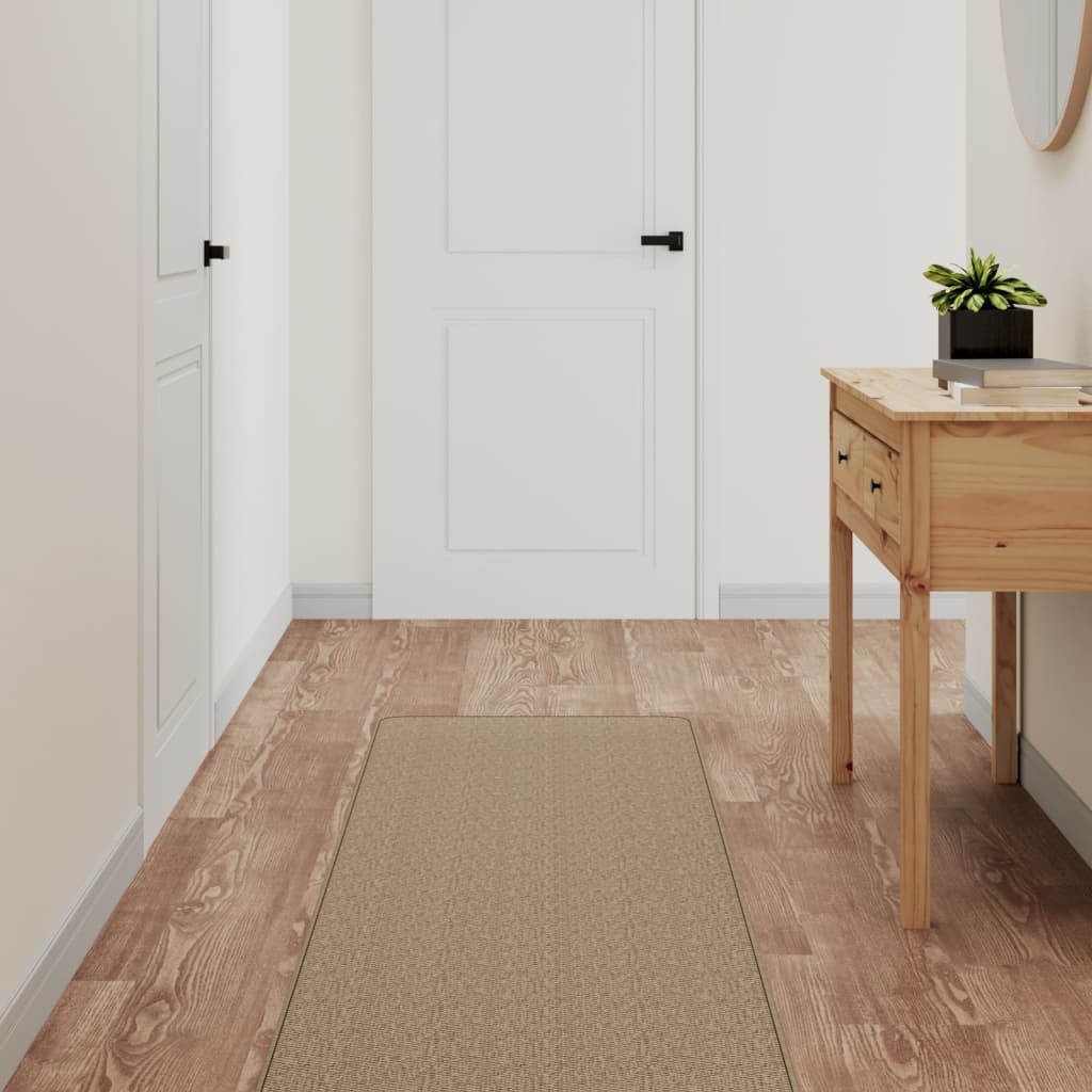 Vidaxx Teppichläufer 50x300 cm Sisaloptik sandfarben