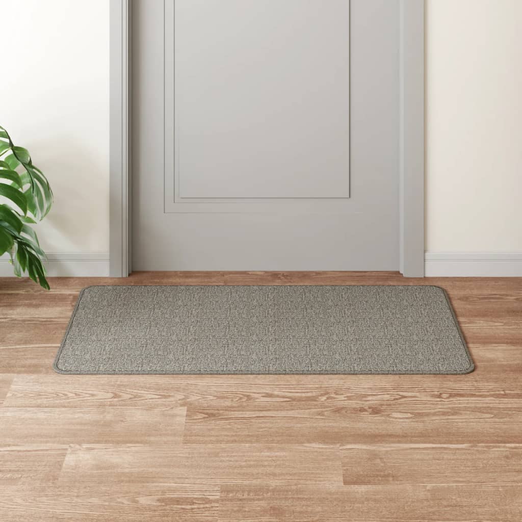Vidaxx Teppichläufer 50x100 cm Sisaloptik silberfarben