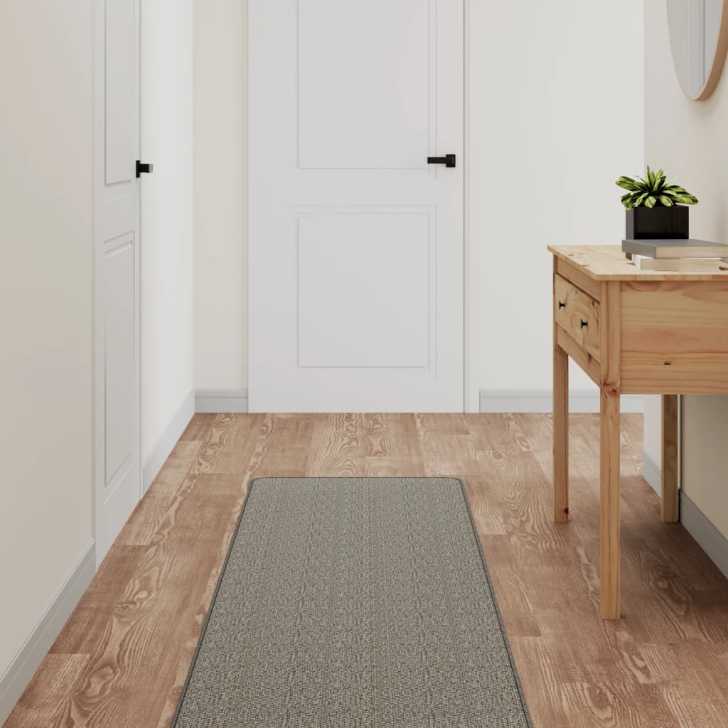 Vidaxx Teppichläufer 50x150 cm Sisaloptik silberfarben