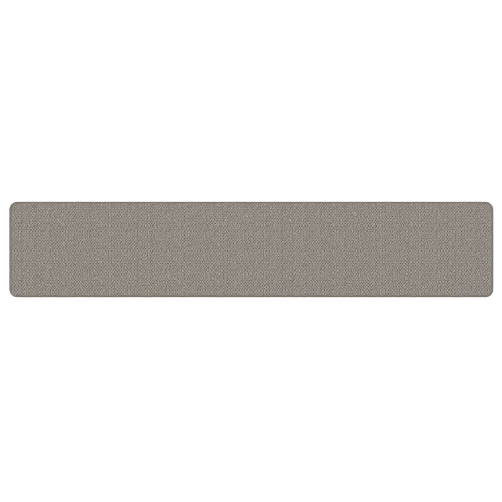 Vidaxx Teppichläufer 50x250 cm Sisaloptik silberfarben