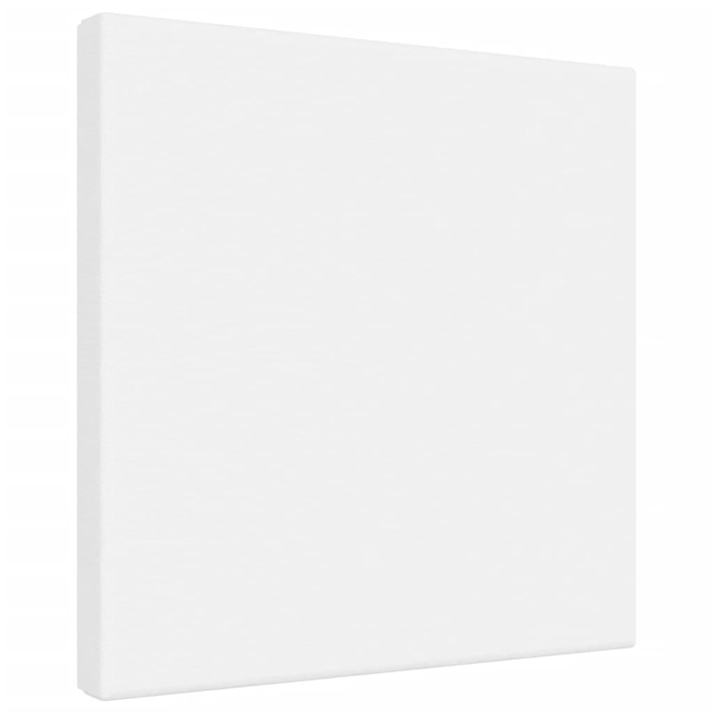 VidaXL Canvas-Tücher 12 Stk. Stoff und massives Kiefernholz weiß