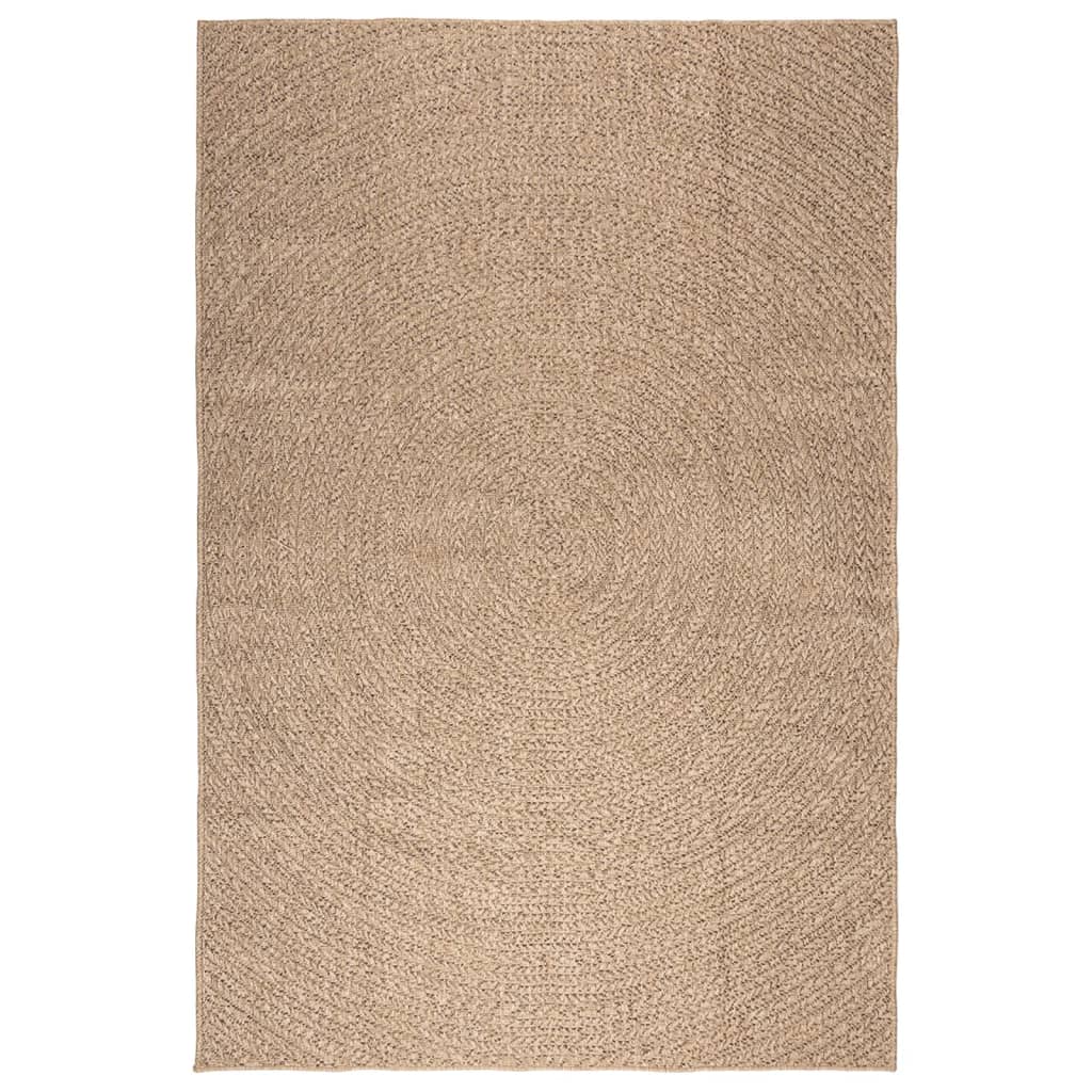 VidaXL-Teppich Zizur für drinnen und draußen, 200 x 290 cm, Jute-Optik