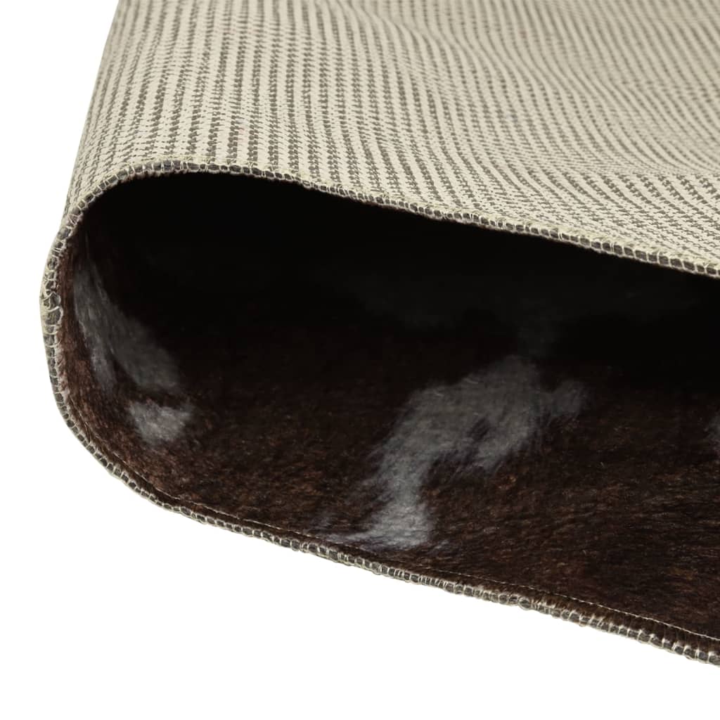 VidaXL Teppich Kuhmuster waschbar rutschfest 120x170 cm Schwarz und Weiß