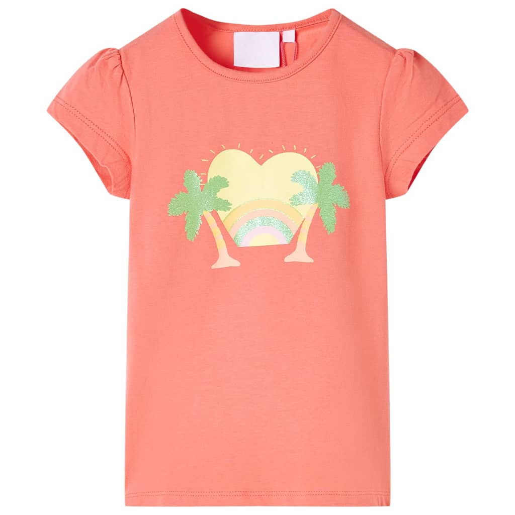 VidaXL Kindershirt 104 korallenfarben