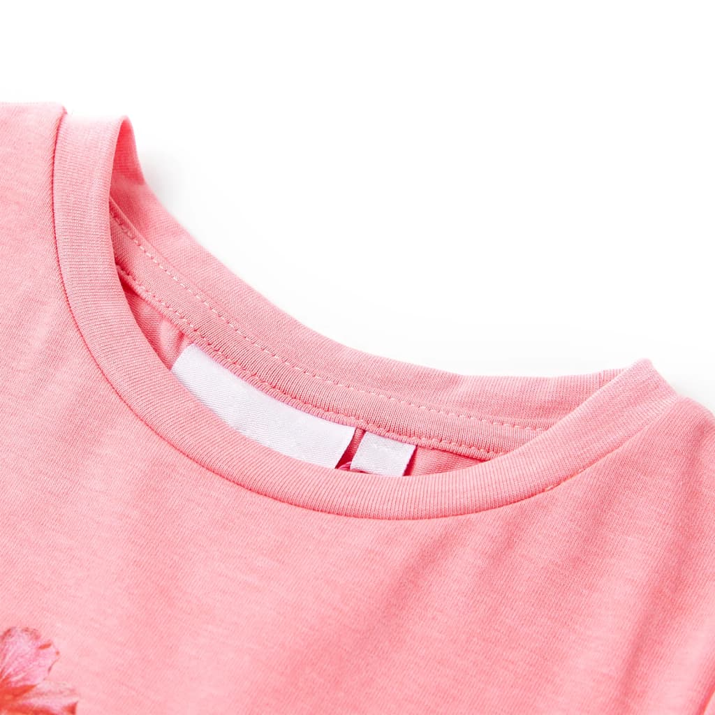 VidaXL Kindershirt 92 neonpink