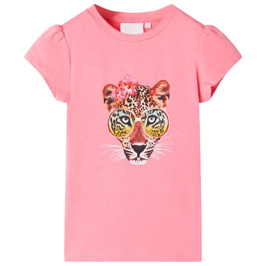 VidaXL Kindershirt 116 neonpink