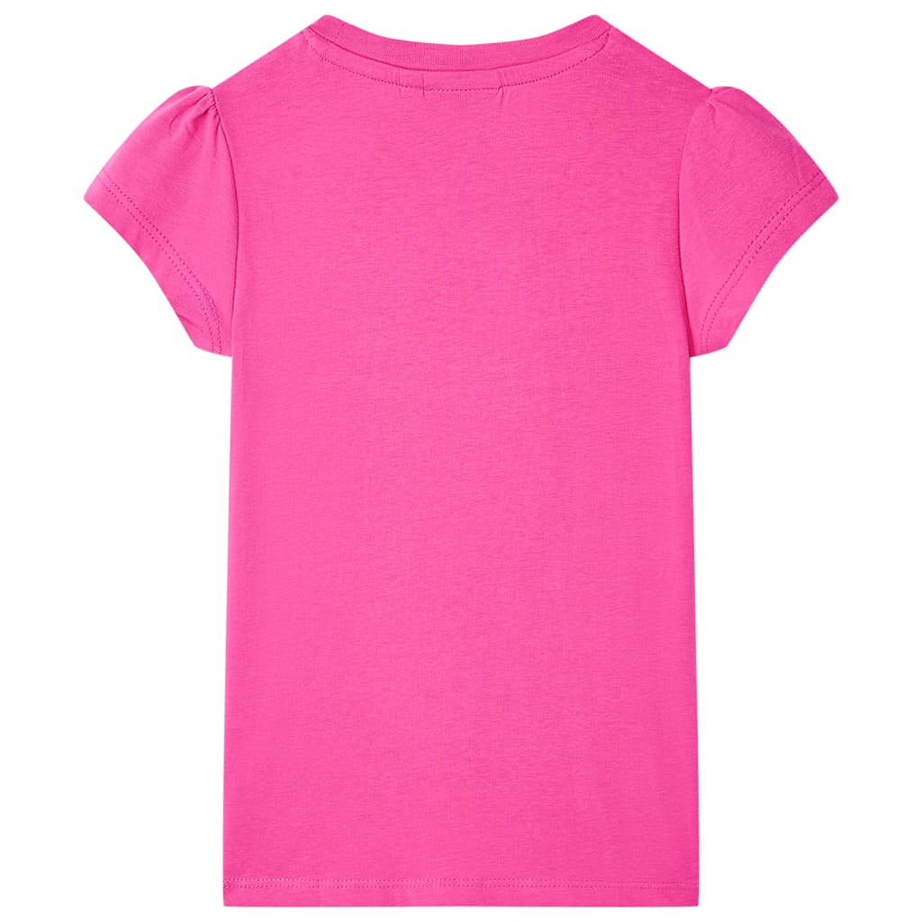 VidaXL Kindershirt 128 Dunkelrosa