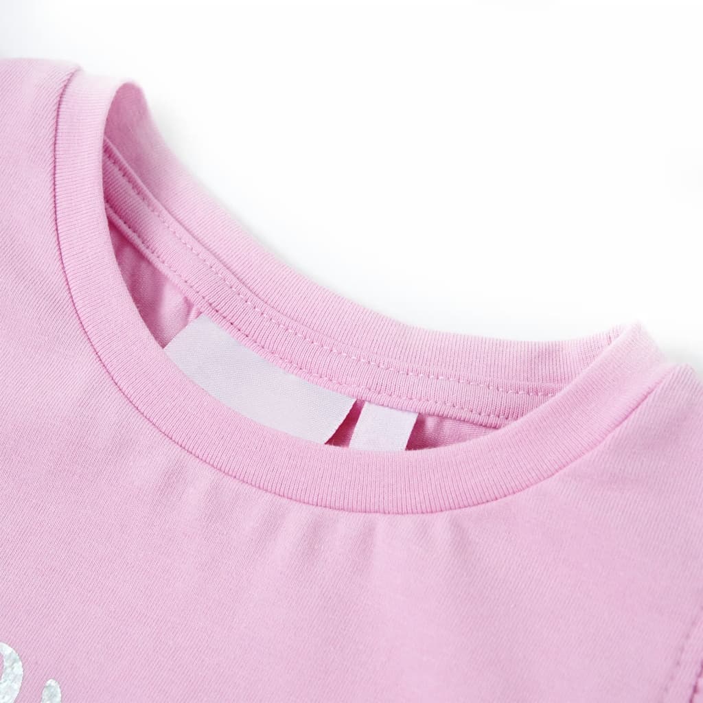 VidaXL Kindershirt mit Rüschen an den Ärmeln 128 Flieder