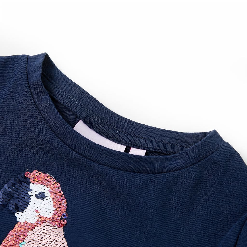 VidaXL Kinderhemd 92 Marineblau