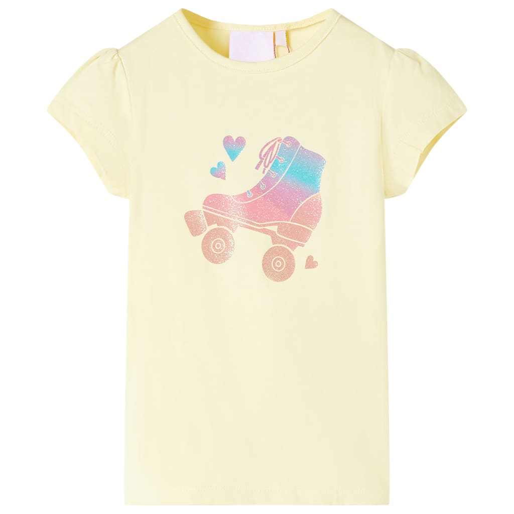 VidaXL Kindershirt 92 zartgelb