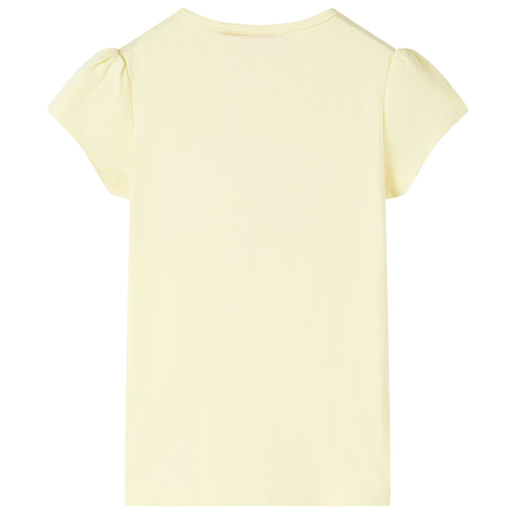 VidaXL Kindershirt 104 zartgelb