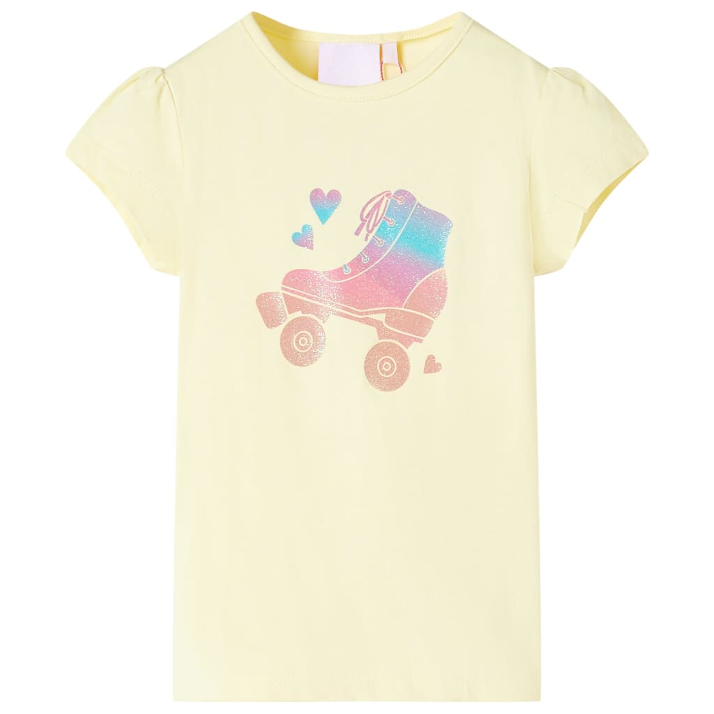 VidaXL Kindershirt 140 zartgelb