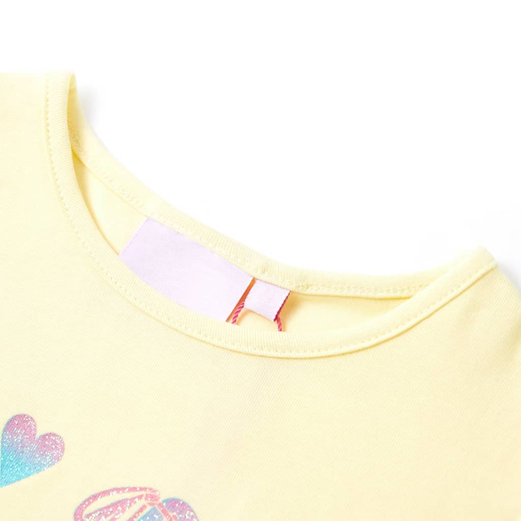 VidaXL Kindershirt 140 zartgelb