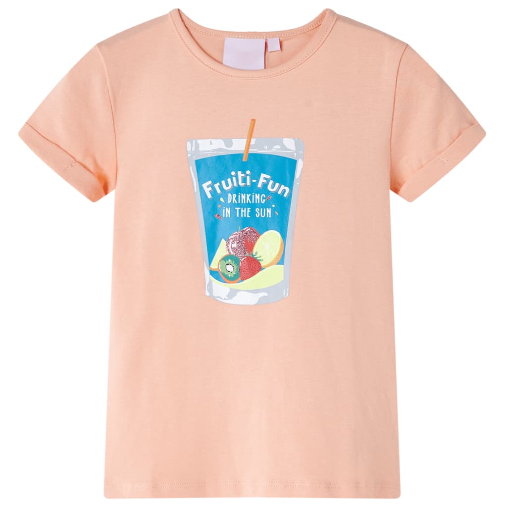 VidaXL Kindershirt 128 hellorange