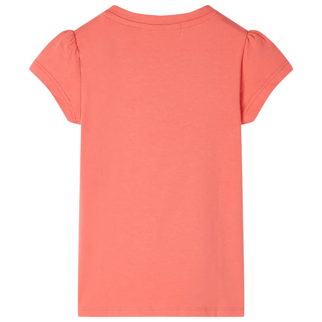 VidaXL Kindershirt mit Flügelärmeln 140 Koralle