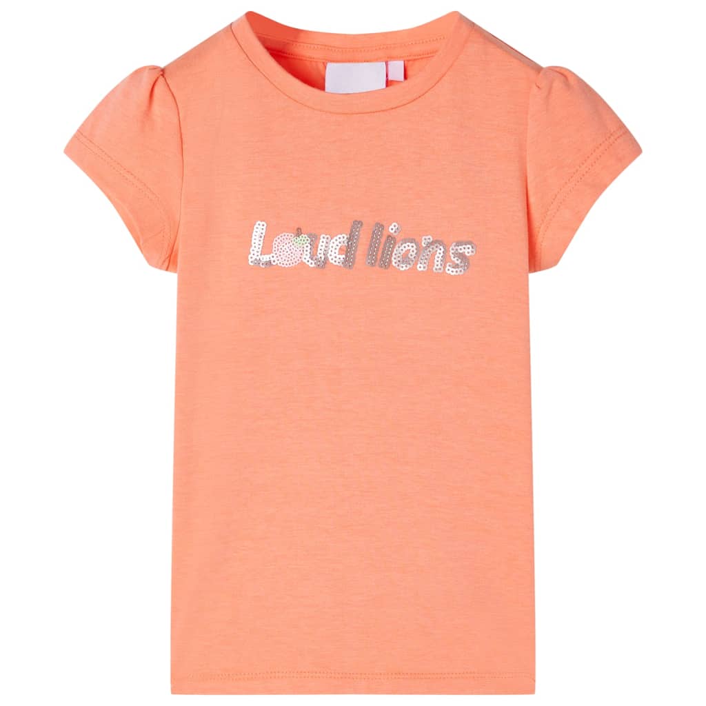 VidaXL Kindershirt mit Flügelärmeln 140 neonorange