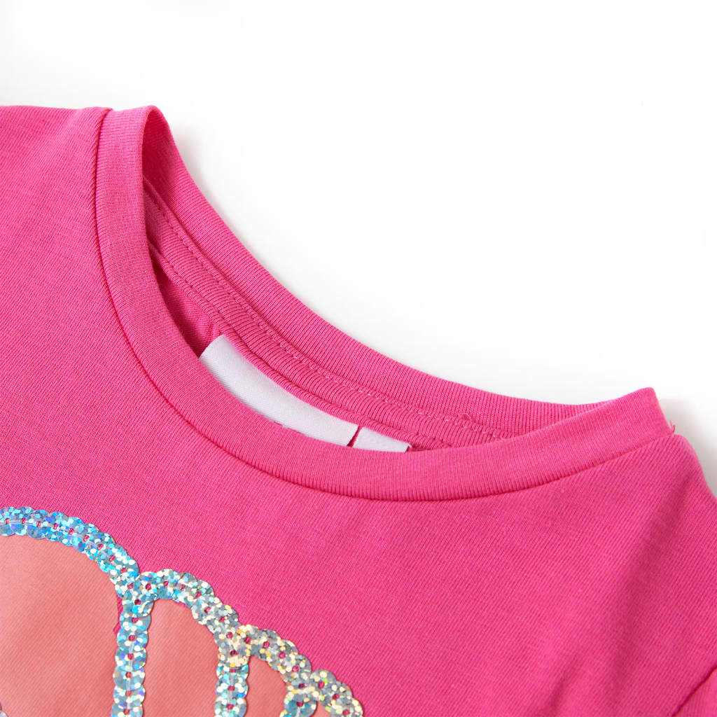 VidaXL Kindershirt 140 Dunkelrosa