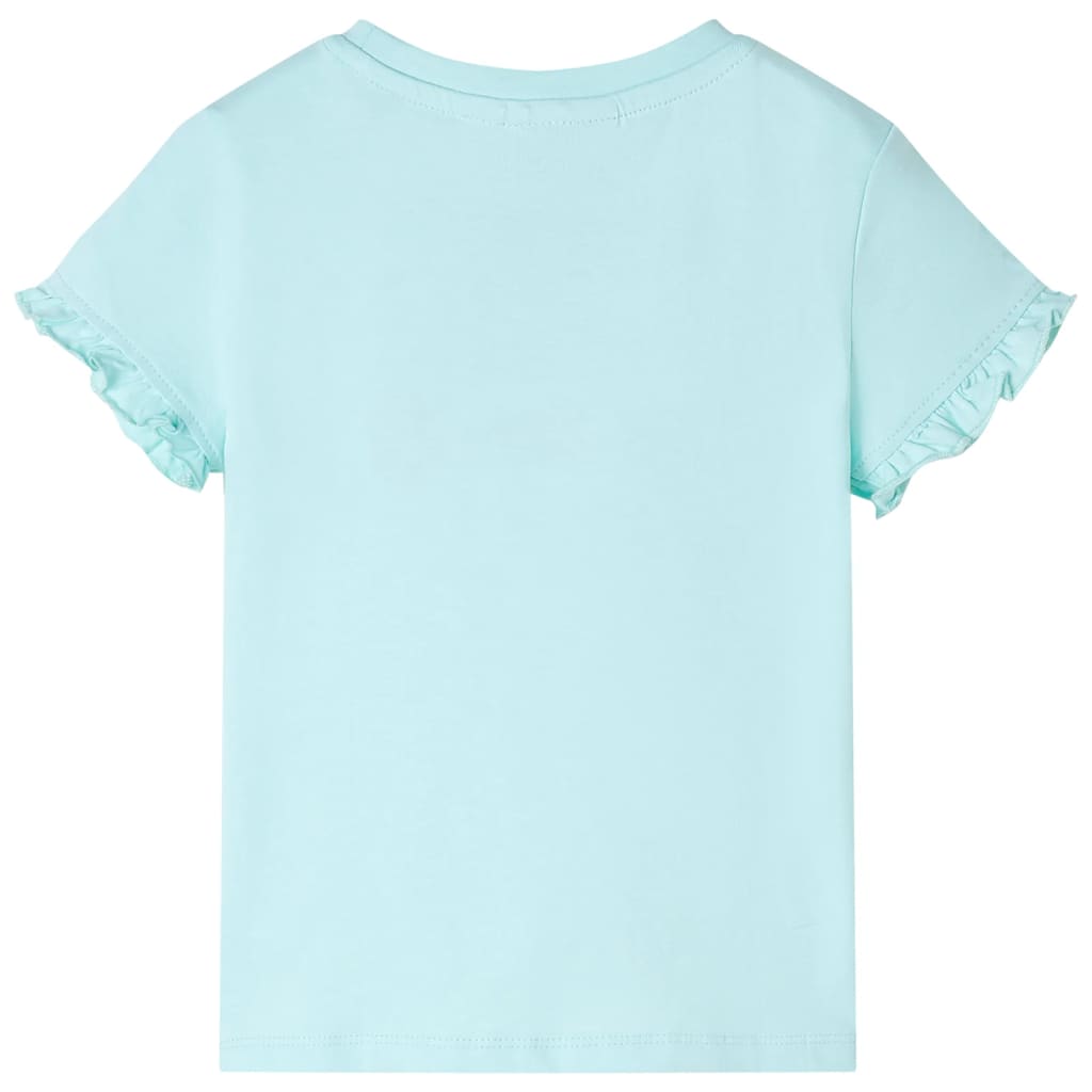 VidaXL Kindershirt mit kurzen Ärmeln 92 hellblau