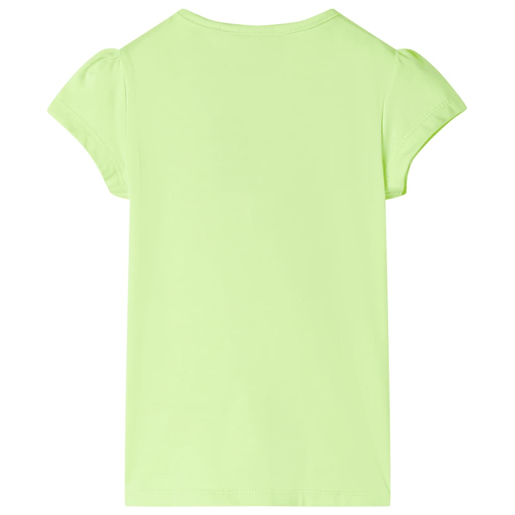 VidaXL Kindershirt 104 neongelb