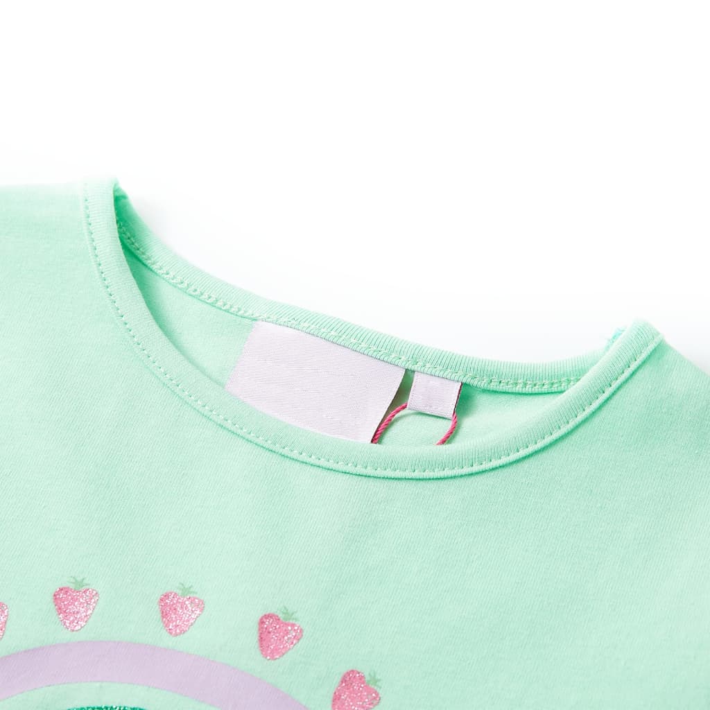 VidaXL Kindershirt 116 leuchtend grün