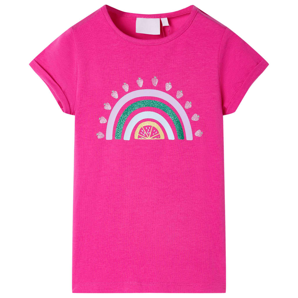 VidaXL Kindershirt 104 Dunkelrosa