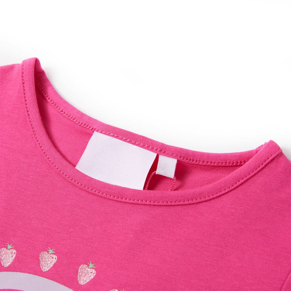 VidaXL Kindershirt 104 Dunkelrosa