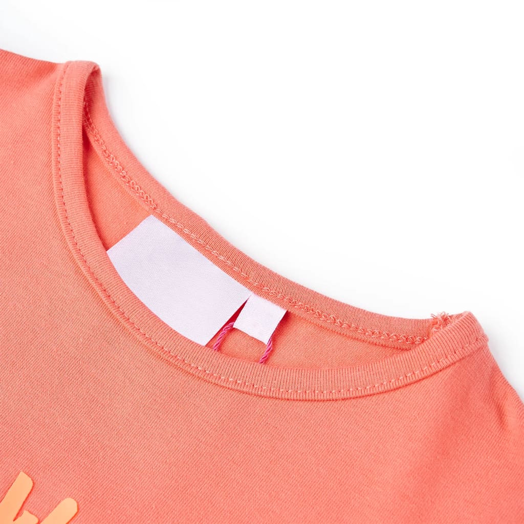 VidaXL Kindershirt 92 korallenfarben