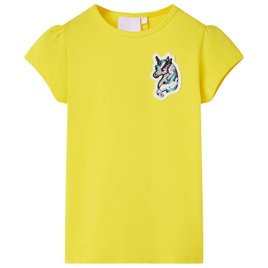 VidaXL Kindershirt 92 leuchtendes Gelb