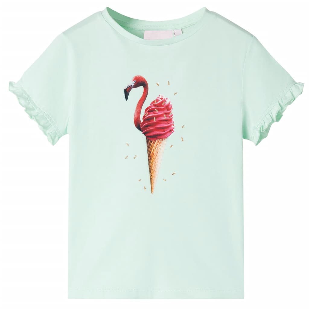 VidaXL Kindershirt 128 helles Mint