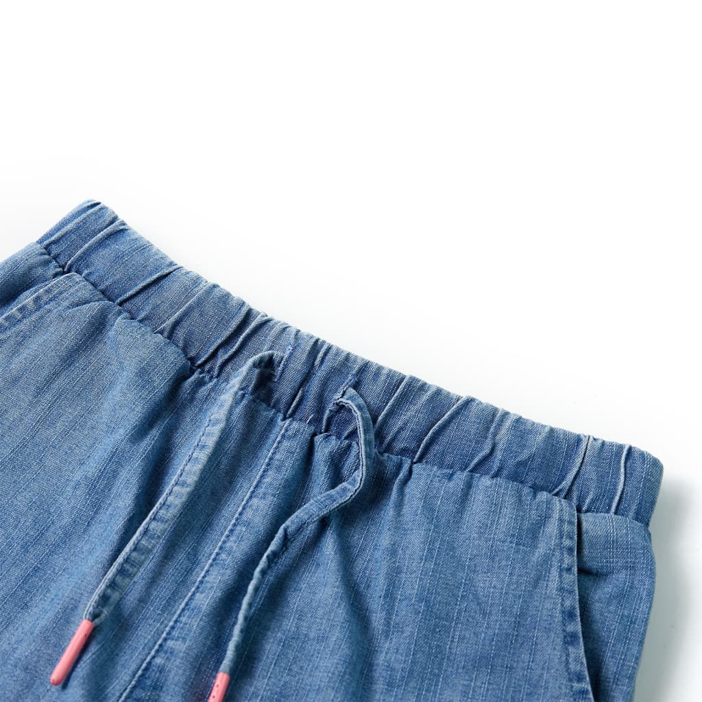 VidaXL Kindershorts 116 Denimblau