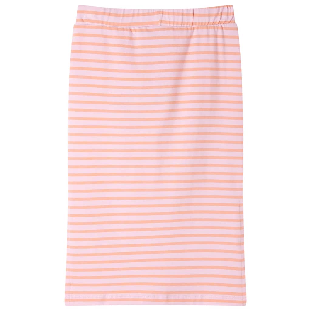 VidaXL Kinderrock gerade mit Streifen 116 Rosa