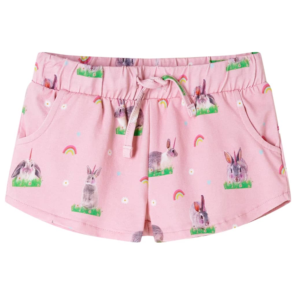 VidaXL Kindershorts mit Kordelzug 140 Hellrosa
