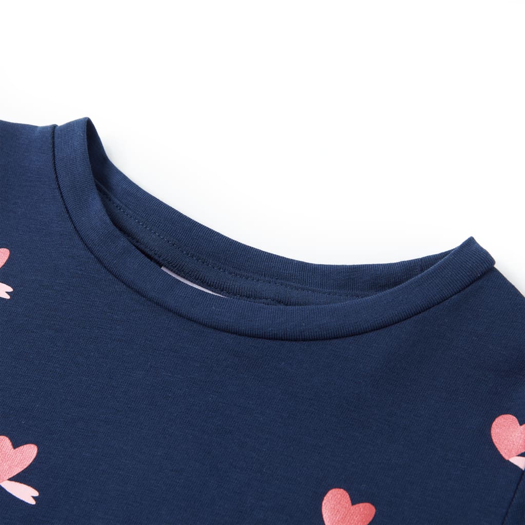 VidaXL Kinderhemd 116 Marineblau