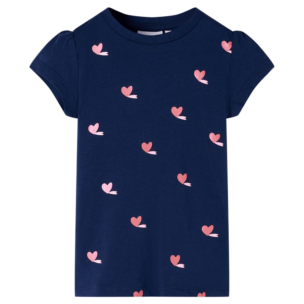 VidaXL Kinderhemd 128 Marineblau