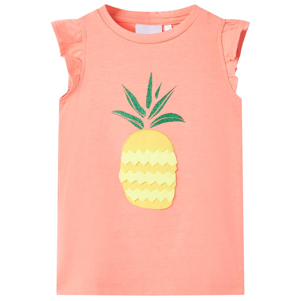 VidaXL Kindershirt 140 Neonkoralle