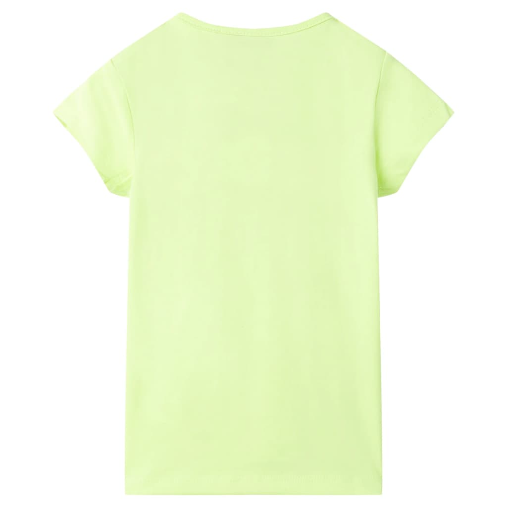 VidaXL Kindershirt 116 fluoreszierendes Gelb