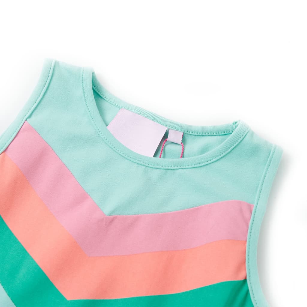 VidaXL Kinderkleid mit Kordelzug 116 Hellmint