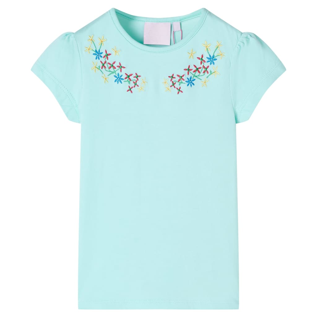 VidaXL Kindershirt 140 Hellseeblau