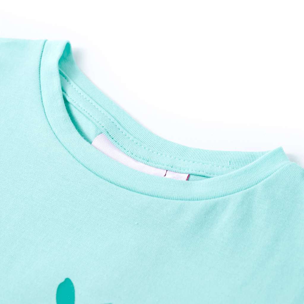 VidaXL Kindershirt 128 helles Mint