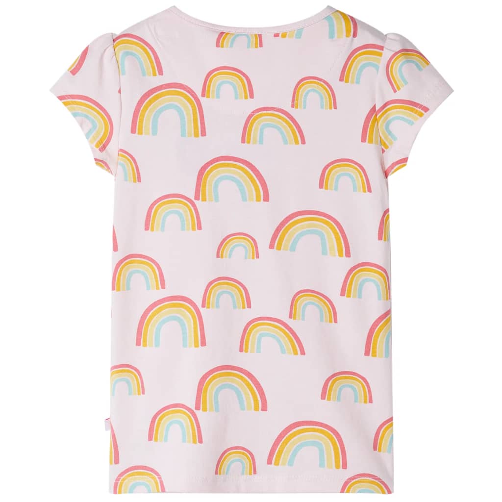 VidaXL Kinderpyjama mit kurzen Ärmeln 116 Zartrosa