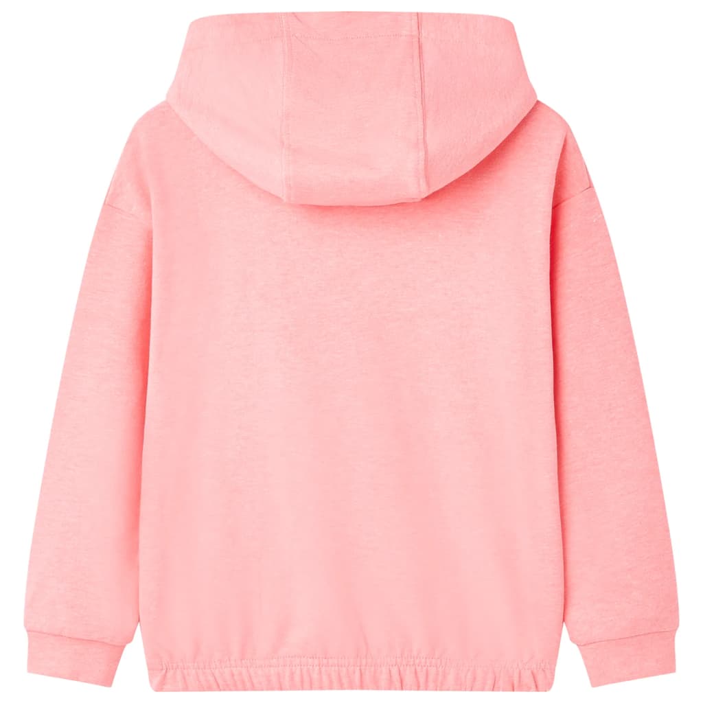 VidaXL Kinderpullover mit Kapuze 92 leuchtendes Rosa