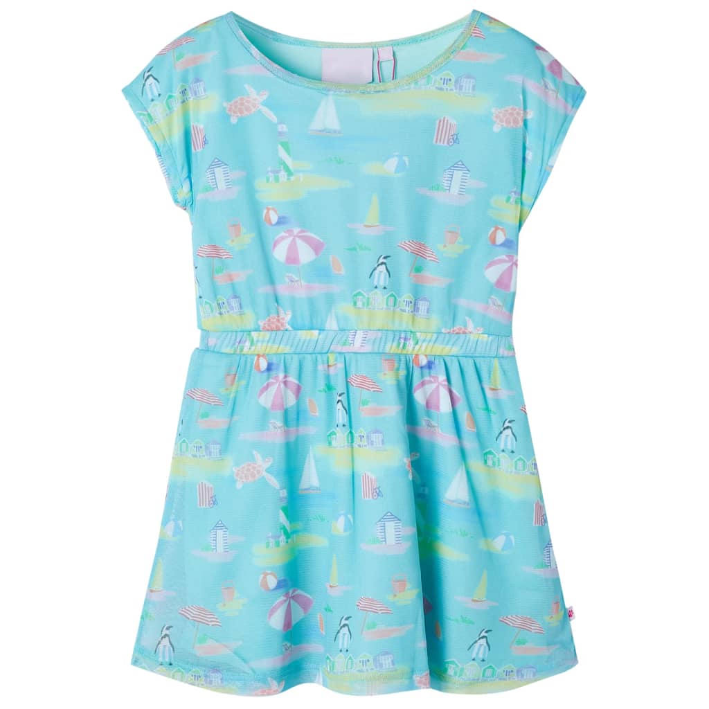 VidaXL Kinderkleid 140 Hellseeblau