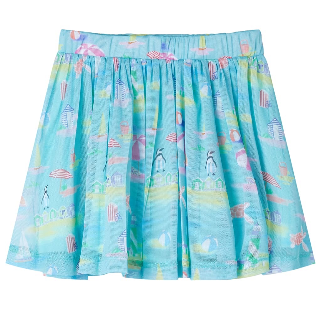 VidaXL Kinderrock plissiert 92 helles Aqua